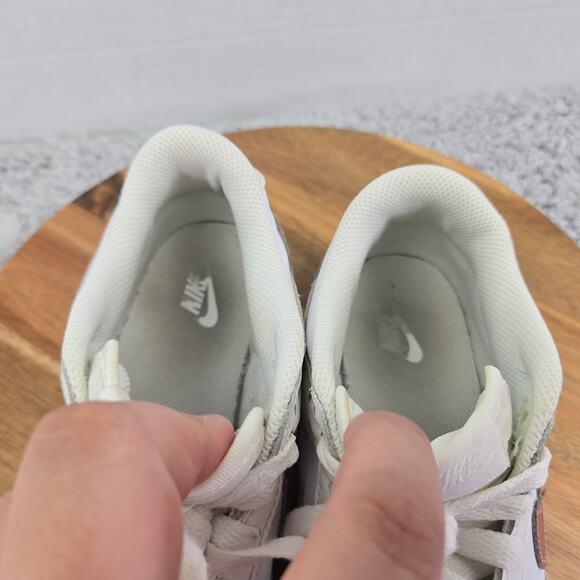 Nike Dunk Low White Pink GS Leather Casual Daily Sneaker Kids 6y DH9765-100 - Picture 11 of 12